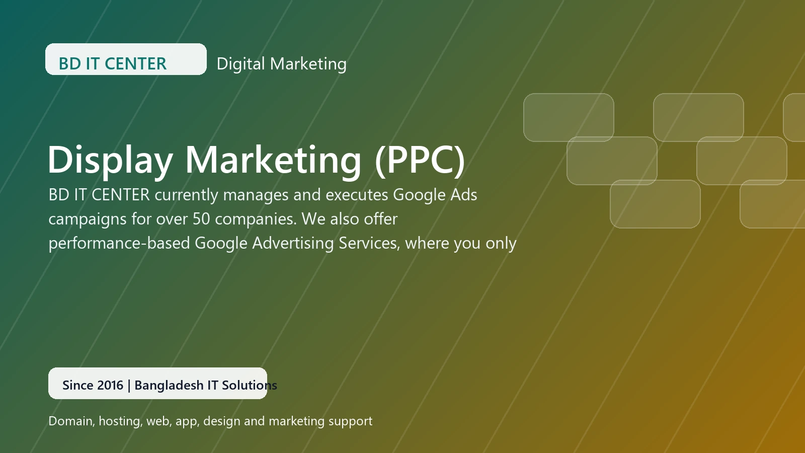 Display Marketing (PPC) banner