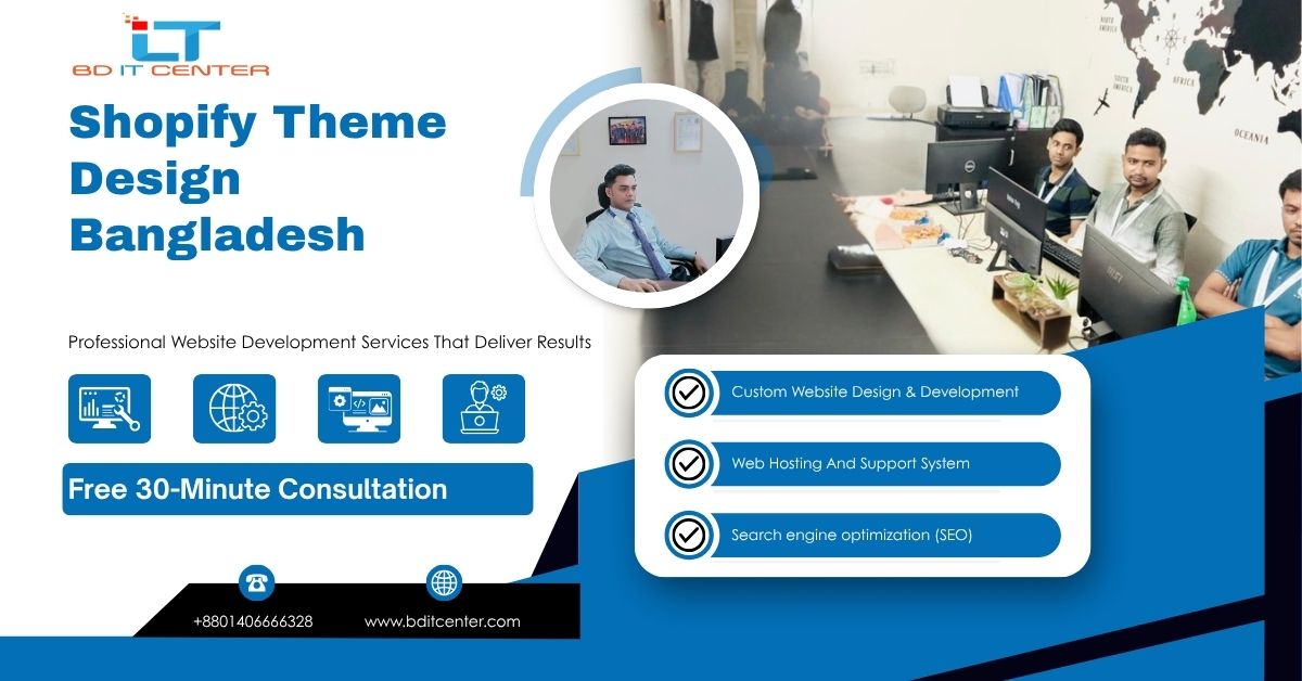 Shopify Theme Design Bangladesh | BD IT CENTER