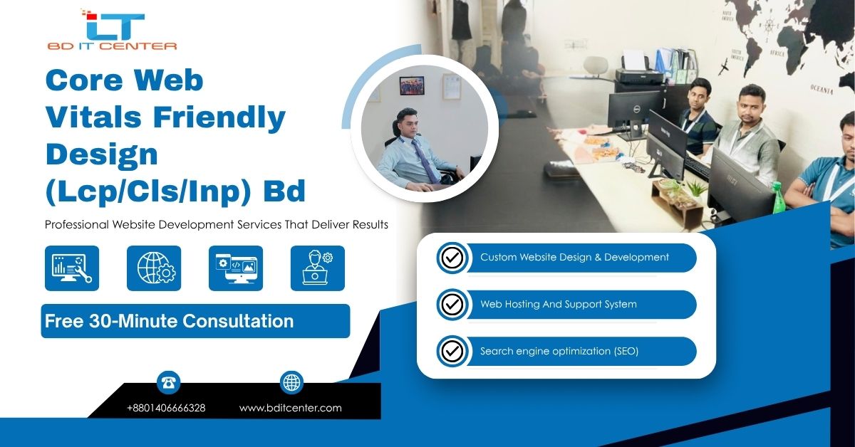 Core Web Vitals Friendly Design BD | LCP, CLS, INP Expert
