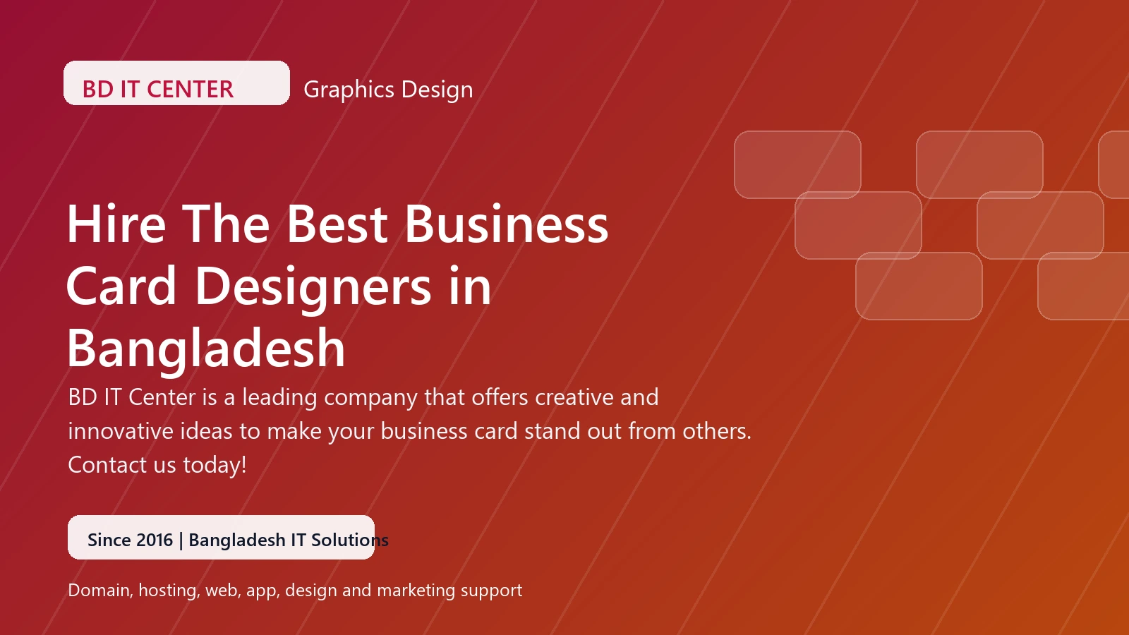 Business Card Design banner