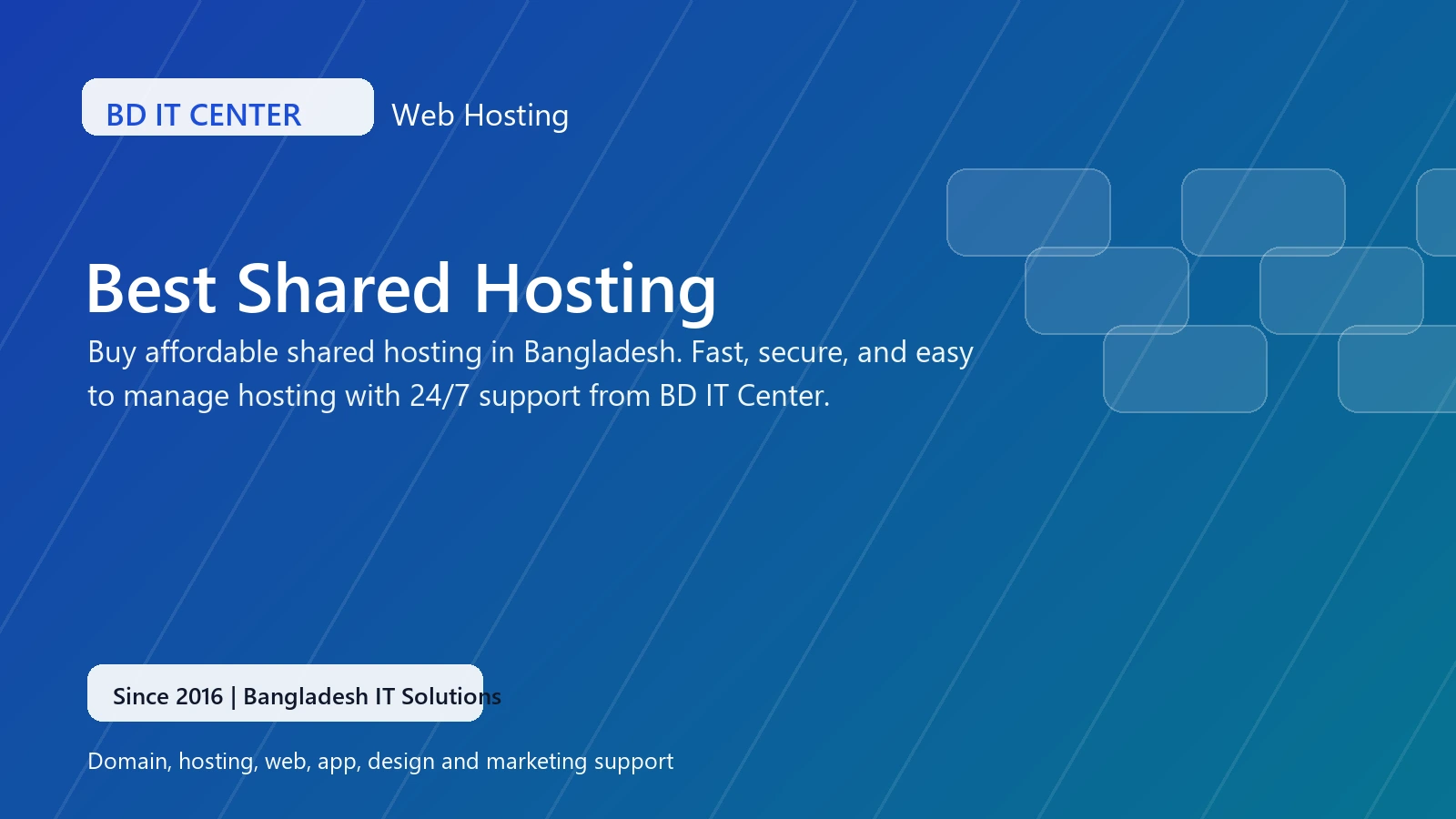 Shared Hosting banner