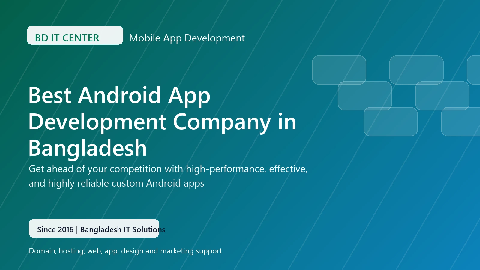Android Apps banner