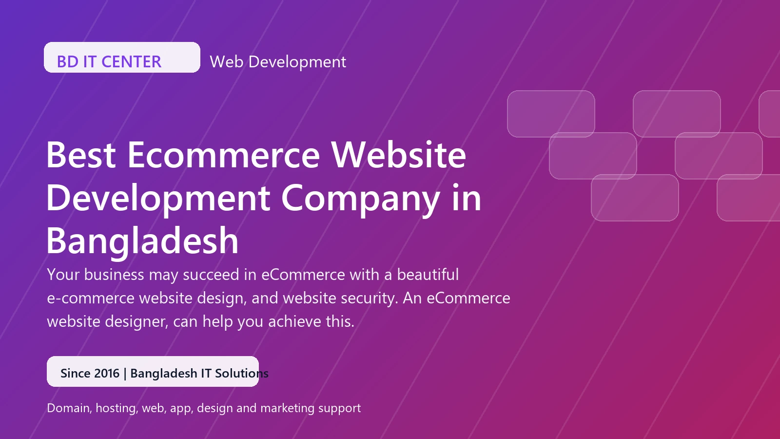 Ecommerce Websites banner